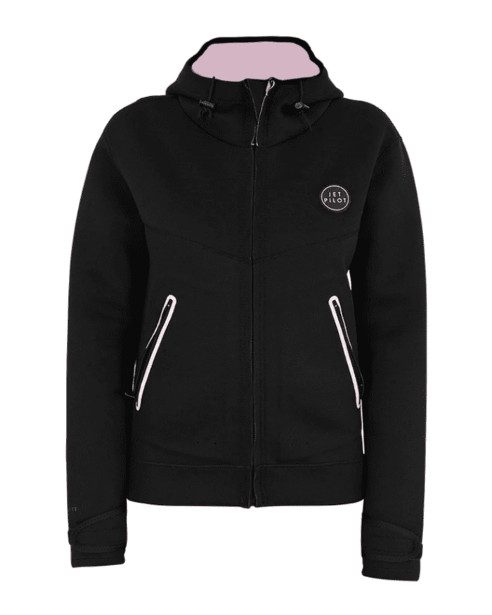 Термокуртка жен Jet Pilot Flight Tour Coat Hooded (short) 2mm blk