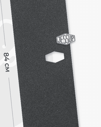 Шкурка для скейтбордов Jessup logo cut, размер 9" x 33", с вырезом под логитип 47 х 77мм