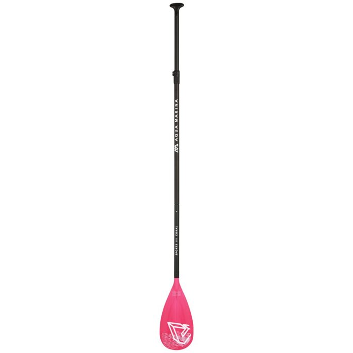 Весло для SUP-доски Aqua Marina SPORTS III CORAL Aluminum ss23