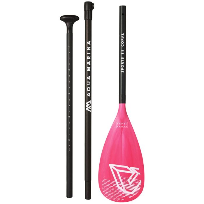 Весло для SUP-доски Aqua Marina SPORTS III CORAL Aluminum ss23