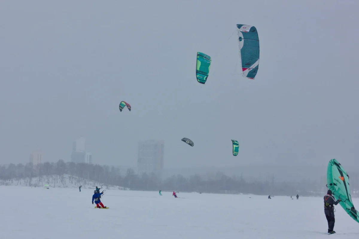 Открытие сноукайтинг сезона в Екатеринбурге! 2 snowkite season open yekaterinburg 06