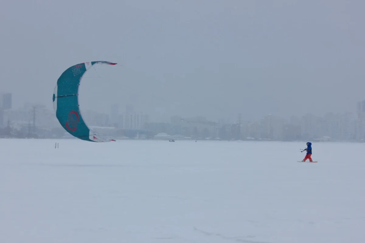 Открытие сноукайтинг сезона в Екатеринбурге! 3 snowkite season open yekaterinburg 10
