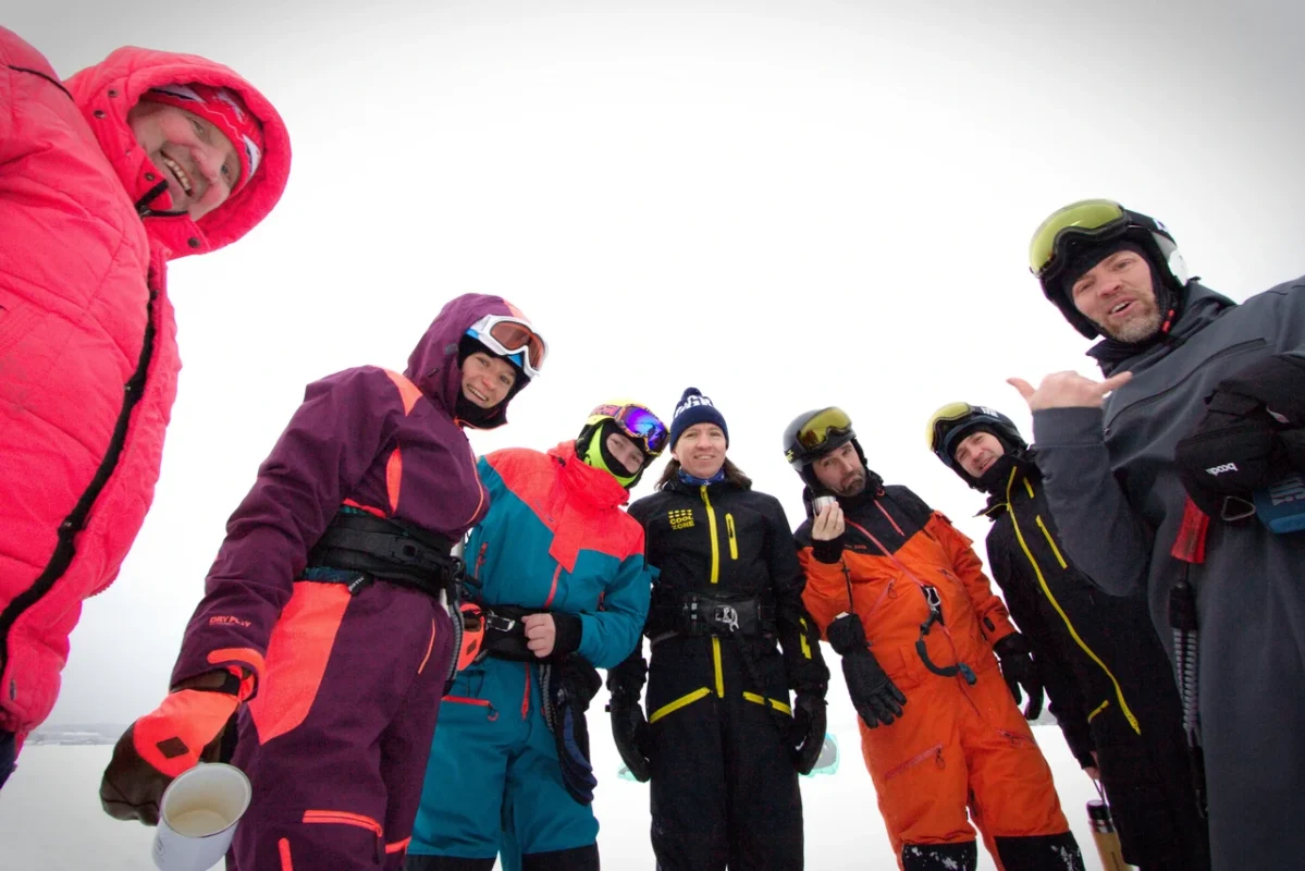 Открытие сноукайтинг сезона в Екатеринбурге! 1 snowkite season open yekaterinburg 14