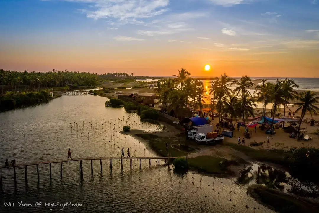 10 причин выбрать Кайтсерфинг на Шри-Ланке 6 lagoon evening