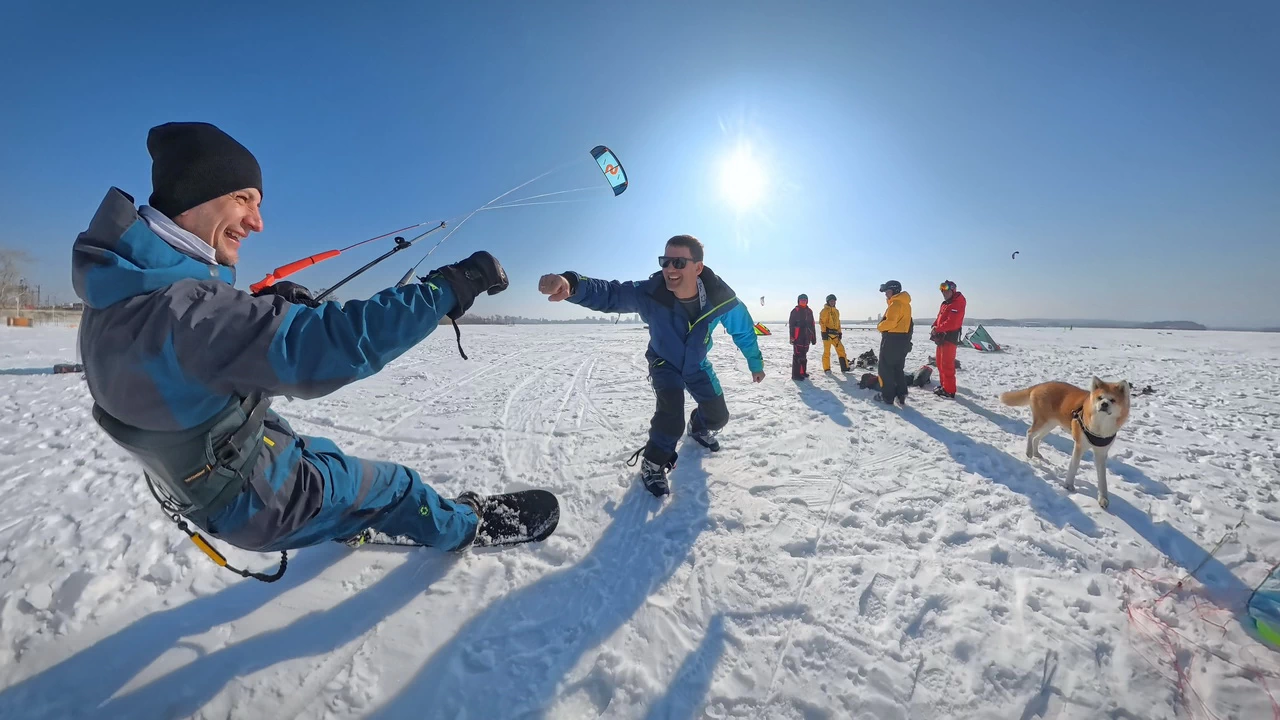 34 фото с Закрытия Сноукайтинг сезона в Екатеринбурге 9 kiteteam snowkite 2026 ekaterinburg 09