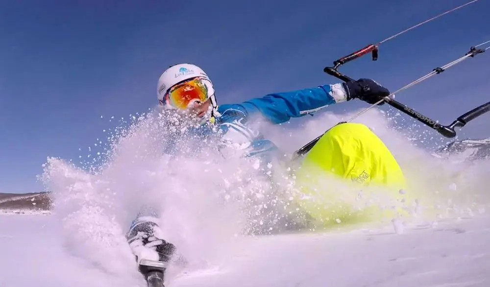 11 Практических советов по использованию Кайта зимой от бывалых. 2 kiteteam kamchatka powder snowkite day 09